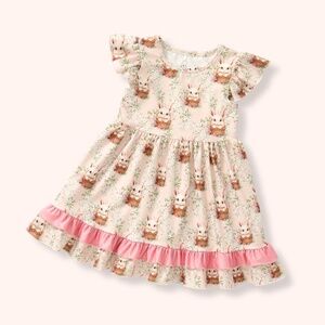 Pete + Lucy Cottontail Cutie Girls Dress